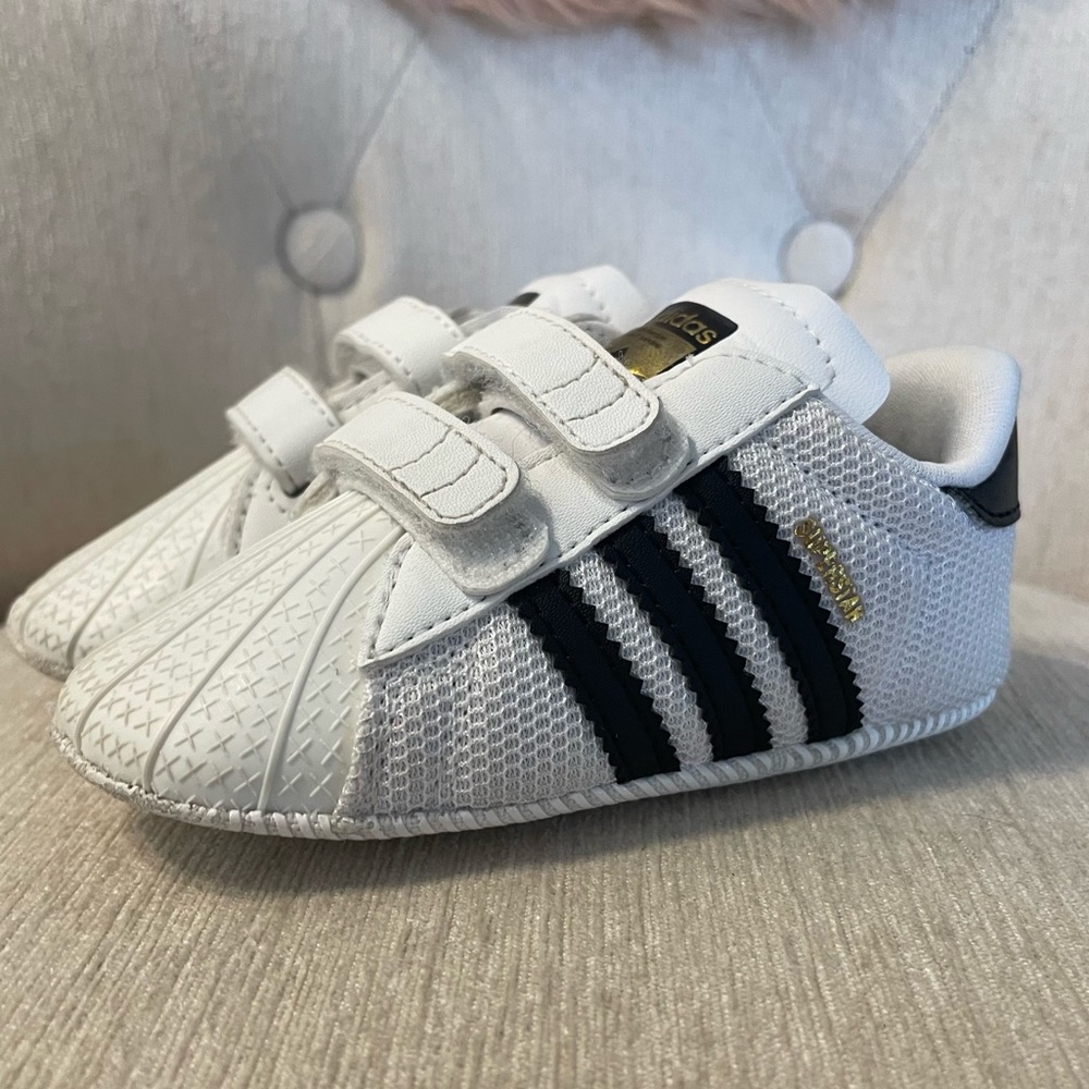 Adidas Superstar Crib Shoes - Size 4 - Baby